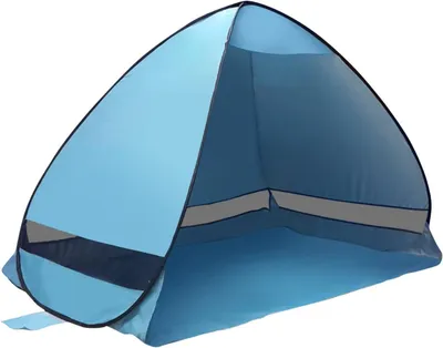 Produktbild von Pop-Up Strandzelt UV50+ – Automatisches Strandunterstand 200x120x130 cm – Leichtes Strandzelt mit Tragetasche für Familie, Camping & Outdoor