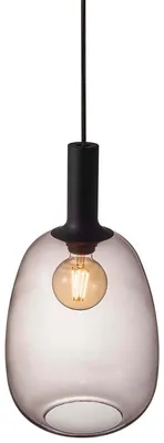 Produktbild von Hängelampe Rauchglas Nordlux Alton 23 messing, schwarz E27