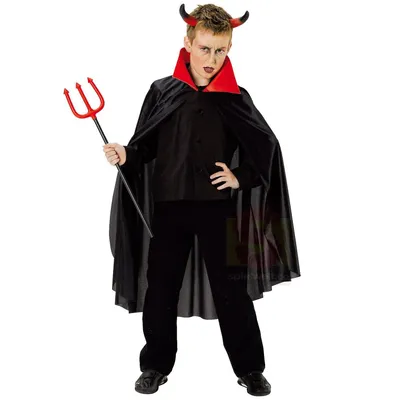 Produktbild von Rubies 12637, Maskenkostüm, Kind, Uni, Devil, Schwarz, Uni