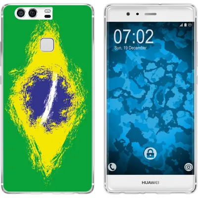 Produktbild von PhoneNatic Case kompatibel mit Huawei P9 Silikon-Hülle WM Brasilien M3