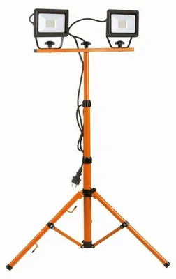 Produktbild von Motiv LED Werkstattleuchte mit Stativ 2x50W, Baustrahler Flutlicht 100W, IP65, 6500K, für Werkstatt & Außenbereich