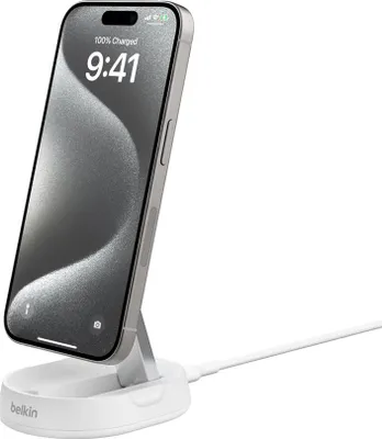Produktbild von Belkin BoostCharge Pro, Drinnen, AC, Kabelloses Aufladen, 1,5 m, Weiß