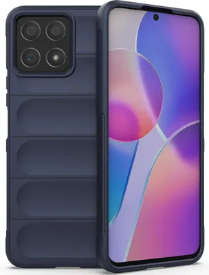 Produktbild von Honor X8 Hülle, Weich TPU Silikon Stossfest Anti-rutsch Schutzhülle für Honor X8 Dunkelblau