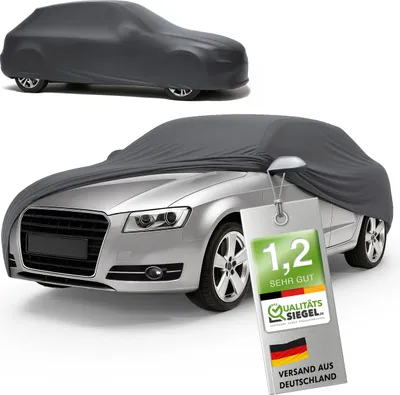 Obrázok produktu pre WALSER, prémiová ochranná fólia na auto, vnútorné použitie, strečová, vysoká kvalita, výborná (štítok "Veľmi dobré"*), autoplachta na vnútorné použitie, kryt na auto, látkový kryt, vhodné do autogaráže, veľkosť: kombi, farba: antracit