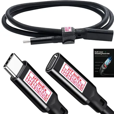 Produktbild von USB-C Verlängerung Kabel C-Stecker C-Buchse Type C Laden Daten Handy Laptop