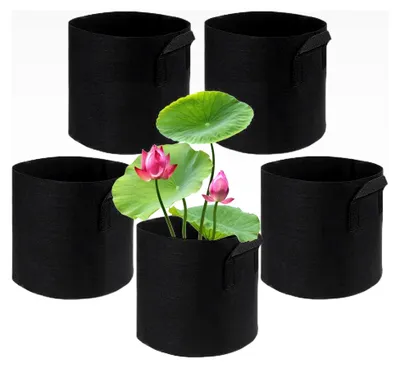 Produktbild von Teichpflanzkorb, 6 Seerosenkörbe für Teiche, stabile und dekorative Blumenbeutel für Wasserlandschaften