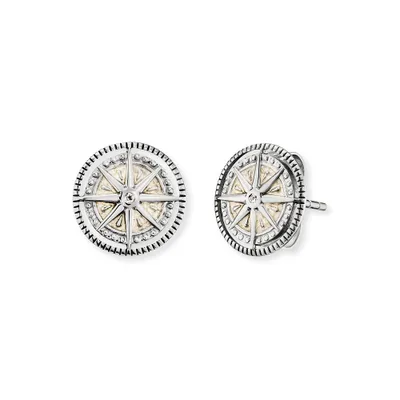 Produktbild von Engelsrufer Damen Ohrstecker Lebensblume aus Sterling Silber, multicolor Zirkoni