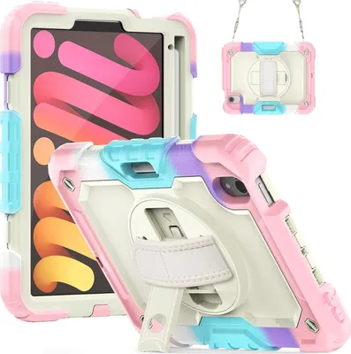 Immagine prodotto di Custodia per iPad Mini 6 8,3" con supporto e tracolla Colorato