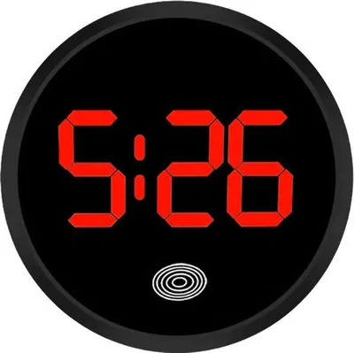 Image de Horloges numériques de tableau de bord avec affichage de l'heure par LED, écran tactile, rétroéclairage noir et rouge, à coller.