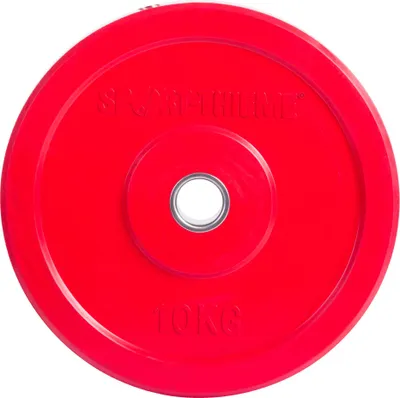 Produktbild von Sport-Thieme Hantelscheibe "Bumper Plate", bunt, 10 kg, Rot