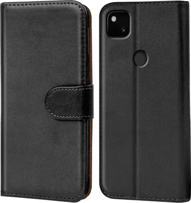 Produktbild von Conie Klapp Tasche für Google Pixel 4a Kartenfach Rundumschutz Hülle in Schwarz