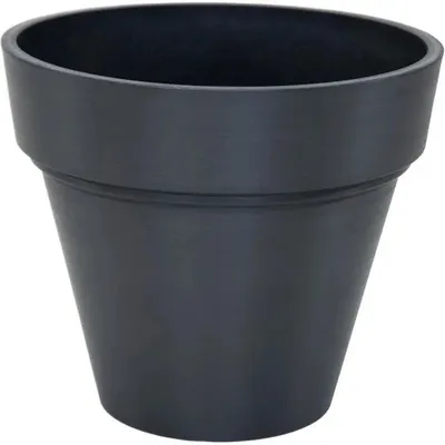 Obrázok produktu pre Kvetináč - MEGA COLLECTIONS - Kvetináč Ecostone - Ø 35 cm - V 30 cm - čierny