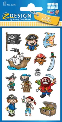 Produktbild von Zweckform 53197 Kidssticker Schmucketikett Piraten