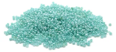 Produktbild von Vintageparts Rocailles Glasperlen aqua 3 mm 40 g