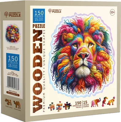Image de WOODEN CITY Puzzle en bois Gentle Lion 150 pièces