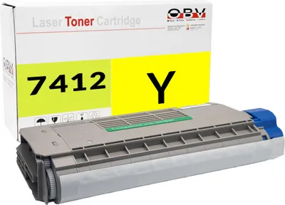 Produktbild von OKI ES7412 kompatibler Toner Gelb - ES7412 ES7412dn