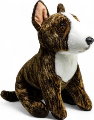 Produktbild von Carl Dick Pitbull sitzend braun ca. 30cm Plüschtier, Stofftier, Kuscheltier 3663