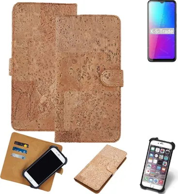 Produktbild von K-S-Trade Hülle kompatibel mit Blackview BV5100 Pro  Kork Handyhülle Cover  Schutzhülle TPU Case Bumper in Hellbraun, (1x)