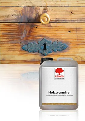 Produktbild von LEINOS Holzwurmfrei 1 l – Holzverfestigung gegen Holzwurm, für Holz innen