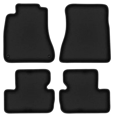 Imagen del producto de Alfombrillas de moqueta para Lexus IS II 2005-2013 (sedán) – juego de 4 piezas, negras, a medida – Wielganizator DURBAN