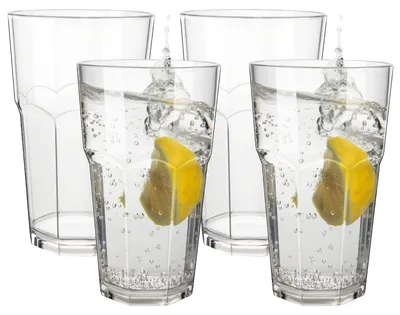 4 unzerbrechliche Tritan-Biergläser 340 ml – Camping & Party