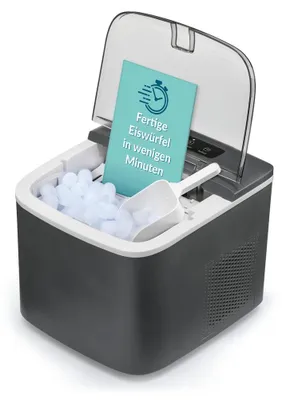 Produktbild von GOURMETmaxx EiswÜrfelmaschine ohne Wasseranschluss, Eiswürfelbereiter + Display