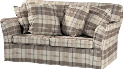 Produktbild von Dekoria Bezug für Tomelilla 2-Sitzer Sofa nicht ausklappbar, braun-beige, Sofahusse, Tomelilla 2-Sitzer