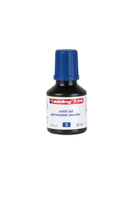 Produktbild von Edding T 25, Blau, Schwarz, Blau, 30 ml, 1 Stück(e)