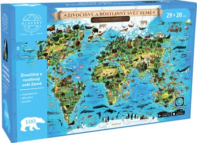 Image de Alaysky's Puzzle interactif en bois Flora & Fauna A4 AR CZ 100