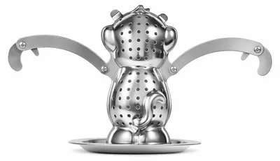 Tee-Infuser aus Edelstahl, Affen-Design, 1 Stück