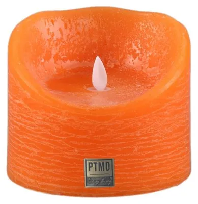 Productafbeelding van Ptmd Led Pijlerkaars op Batterijen Xl Oranje 12,5 X 10 Cm