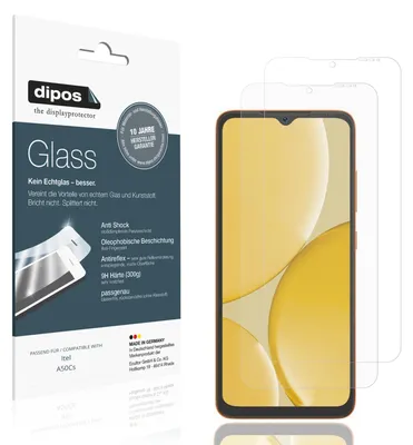 Image de 2x Protection ecrán pour Itel A50Cs mat Verre souple Film Protecteur 9H dipos