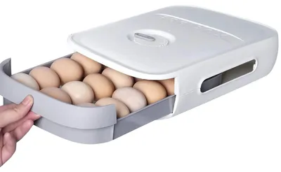 Produktbild von Omgoods – Eierbehälter für 18-21 Eier, weiß