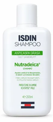Image de Isdin Nutradeica Shampooing pour cheveux gras et à pellicules 200 ml