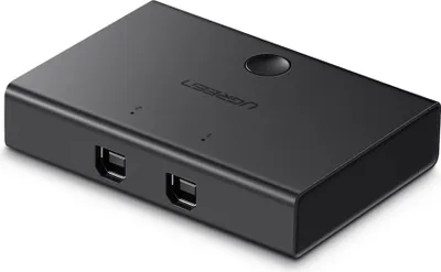 Obrázek produktu pro UGREEN 30345 Přepínač KVM USB 2.0 2x1 (černý)