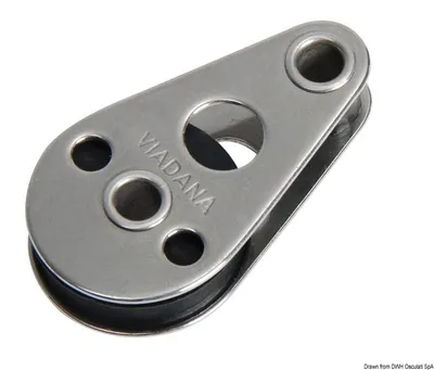 Produktbild von Edelstahl footblock 1pulley horizontal-mounting 25 x 5 Osculati 55.511.75