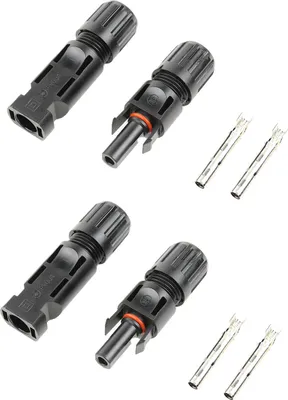 Produktbild von 2x Carbest Solar Stecker MC4 Set 4-6mm² Querschnitt Rastverrieglung wasserdicht IP68
