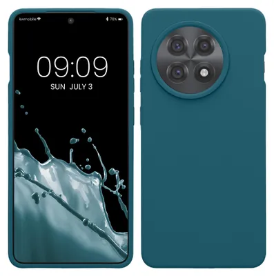Produktbild von kwmobile Handyhülle für OnePlus 13R Hülle - Case Silikon - Kabelloses Laden - Schutzhülle Cover in Petrol