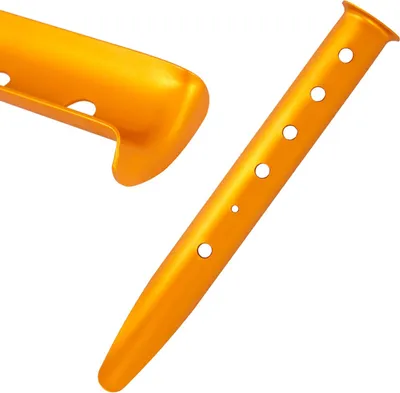 Produktbild von Outdoor-Camping-Zeltnagel, Aluminiumlegierung, leicht, U-förmig, Schneehering, Stranddach-Befestigungsnägel, 31 cm, Gold