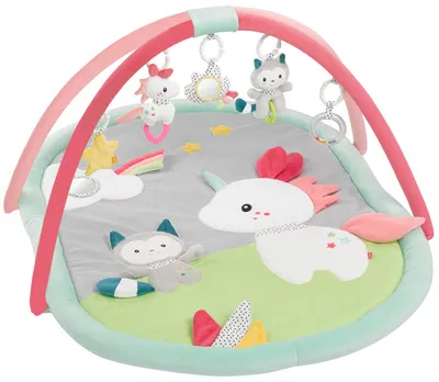 Produktbild von 3-D-Activity-Decke Aiko & Yuki – Spielbogen mit 5 abnehmbaren Spielzeugen