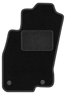 Image de Tapis conducteur en moquette pour Fiat Punto EVO 1998-2012 (à hayon) – 1 pièce, noir, sur mesure – Wielganizator LUX