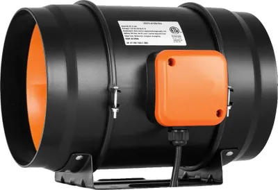 Obrázek produktu pro Inline ventilátor, průtok vzduchu 750 CFM, tichý provoz, AC 8in