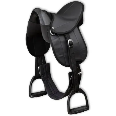 Produktbild von vidaXL Pony-Sattel-Set 10" Schwarz