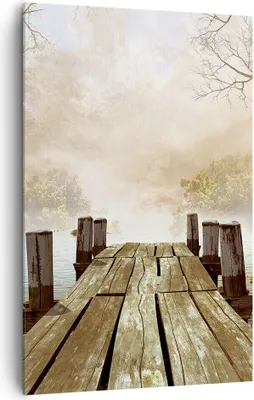 Produktbild von Bild auf Leinwand - Leinwandbild - Einteilig - Illustration herbst landschaft bäume - 80x120cm - Wand Bild - Wandbilder - Leinwanddruck - Wanddekoration - Leinwand bilder - Wandbild - PA80x120-2394