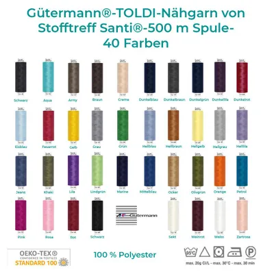 Produktbild von Gütermann Toldi Universal-Nähfaden-Set