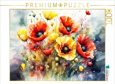 Produktbild von CALVENDO Puzzle Mohn | 1000 Teile Lege-Größe 64x48cm Foto-Puzzle für glückliche Stunden