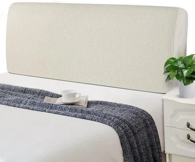 Produktbild von Famanu Kopfteilbezug Jacquard - Beige, 150-170 cm