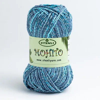 Produktbild von Stenli Mohito Wolle 75% Baumwolle/25%.Polyacryl, Multicolor, 120m/50g, für Sommerprojekte