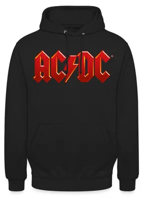 Produktbild von Spreadshirt AC/DC Klassisches Logo Mit Blitz Uni Hoodie, 4XL, Schwarz