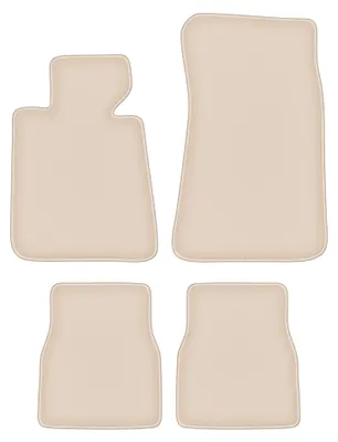 Produktbild von Velours-Fußmatten für BMW 3 E30 1982-1994 (Coupé) – 4-tlg, Beige, passgenau – Wielganizator FORTUNA